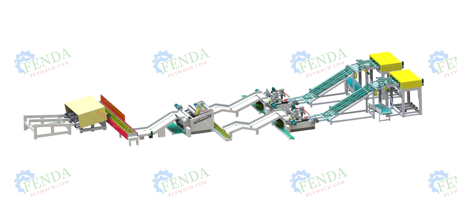 4 Feet Veneer Peeling Line